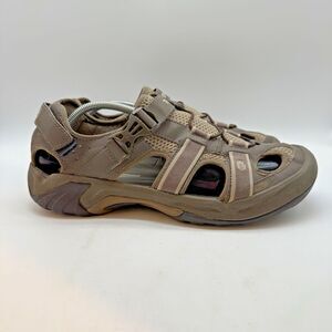 Teva 6148  Omnium 2 Sports Sandals Men's 13 Brown Hiking Beach Shoes Closed Toe